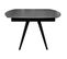 Table Extensible Ovale 120/180 Cm Céramique Gris Anthracite - Adelphia