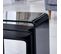 Lot De 3 Tables Basses Gigogne En Verre Trempé Noir - Ice