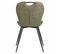 Lot De 2 Chaises Microfibre Vert Avec Poignée Et Pieds Métal - Willy