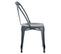 Lot De 2 Chaises Métal Gris Avec Perforations Sur L'assise - Metalica