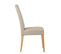 Lot De 2 Chaises En Simili Beige Et Pieds Chêne Massif - Fabia