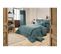 Housse De Couette Gaze De Coton Double 220 X 240 Cm Bleu Canard - Pepa 3