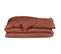 Housse De Couette Gaze De Coton Double 220 X 240 Cm Terracotta - Pepa 3