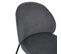 Lot De 2 Chaises Tissu Gris Anthracite Pieds Fins Métal Noir - Blair