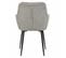 Lot De 2 Chaises Avec Accoudoirs Tissu Gris Clair Pieds Métal - Theo