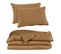 Parure De Lit 220 X 240 Cm En Double Gaze De Coton Camel - Pepa 1