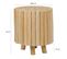 Tabouret / Table D'appoint D. 40 Cm En Bois De Teck Naturel - Dawson