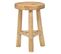 Tabouret / Table D'appoint D. 30 Cm En Bois De Teck Naturel - Toby