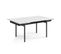 Table Extensible 180/260 Cm Céramique Blanc Marbré Pieds Droits - Nevada 09