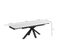 Table Extensible 180/260 Cm Céramique Blanc Pied Croix - Oregon 04