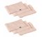 Lot De 6 Serviettes 40 X 40 Cm En Double Gaze De Coton Rose - Pepa