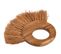 Lot De 2 Brosses Rondes En Bois De Teck Et Fibre De Palmier - Lofi 01