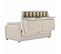 Canapé Convertible Express En Tissu Chiné Beige Avec Matelas - Jenny