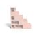 Escalier Cube De Rangement Hauteur 125 Cm  Rose Pastel