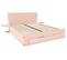 Lit Happy + Tiroirs + Chevets Amovibles - 2 Places, Couleur: Rose Pastel, Dimensions: 160x200