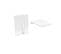 Lit Happy + Tiroirs + Chevets Amovibles - 2 Places, Couleur: Capiton Blanc, Dimensions: 160x200