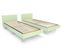 Lit Twin Bois Massif, Couleur: Vert Pastel, Dimensions: 80x200