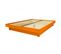 Lit Plateforme Bois Massif Pas Cher, Couleur: Orange, Dimensions: 140x200