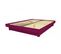 Lit Plateforme Bois Massif Pas Cher, Couleur: Prune, Dimensions: 160x200