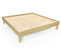 Lit Confort Grande Taille 180x200 Cm Bois, Couleur: Miel, Dimensions: 180x200