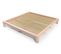 Lit King Size 200 X 200 Cm Bois, Couleur: Rose Pastel, Dimensions: 200x200