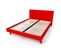 Lit Viking Style Scandinave Bois 2 Places, Couleur: Rouge, Dimensions: 140x190