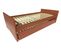 Lit Gigogne Abc Pin Massif, Couleur: Chocolat, Dimensions: 80x190