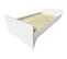 Lit Gigogne Abc Pin Massif, Couleur: Blanc, Dimensions: 90x190