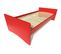 Lit Gigogne Abc Pin Massif, Couleur: Rouge, Dimensions: 90x190