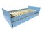 Lit Gigogne Abc Pin Massif, Couleur: Bleu Pastel, Dimensions: 90x190