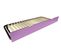 Lit Gigogne Abc Pin Massif, Couleur: Lilas, Dimensions: 90x190