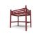 Lit Mezzanine Alpage Bois + Escalier Cube Hauteur Réglable, Couleur: Prune, Dimensions: 120x200