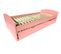 Lit Gigogne Happy Pin Massif, Couleur: Rose Pastel, Dimensions: 90x190