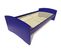 Lit Gigogne Happy Pin Massif, Couleur: Bleu Foncé, Dimensions: 90x190