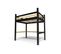 Lit Mezzanine Alpage Bois + Échelle Hauteur Réglable, Couleur: Noir/miel, Dimensions: 140x200