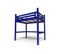 Lit Mezzanine Alpage Bois + Échelle Hauteur Réglable, Couleur: Bleu Foncé, Dimensions: 160x200