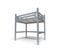 Lit Mezzanine Alpage Bois + Échelle Hauteur Réglable, Couleur: Gris Aluminium, Dimensions: 160x200