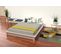 Lit Futon Solido Bois Massif - 2 Places, Couleur: Violet Pastel, Dimensions: 160x200