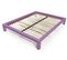 Lit King 2 Places Bois, Couleur: Lilas, Dimensions: 140x200