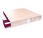 Lit Cube Deux Places Avec Tiroirs, Couleur: Vernis Naturel/prune, Dimensions: 160x200