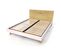 Lit Viking Style Scandinave Bois 2 Places, Couleur: Blanc/miel, Dimensions: 140x190