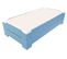 Lit Empilable 1 Place En Bois Massif, Couleur: Bleu Pastel, Dimensions: 80x190