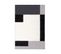 Tapis Salon Motifs Graphique Géométrique Poils Doux Noir Blanc 150x200 Cm…