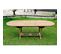 Table De Jardin Ovale Extensible 10 Places En Teck Brut Kajang