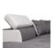 Canapé D'angle Droit Convertible 5 Places Avec Coffre En Microfibre Et Simili - Gris/blanc