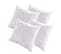 Lot De 4 Oreillers Alaska 60x60 Cm Fibres Creuses Polyester