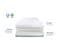 Ensemble Anthea 90x190 Cm Matelas Mousse + Sommier Bois