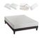 Pack Oslo 140x190 Cm Matelas Mousse + Sommier Bois + Accessoires