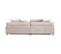 Canapé Droit Velours Beige Fiorenzo - 4 Places