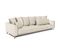 Canapé Tissu Droit Beige Altamo - 4 Places